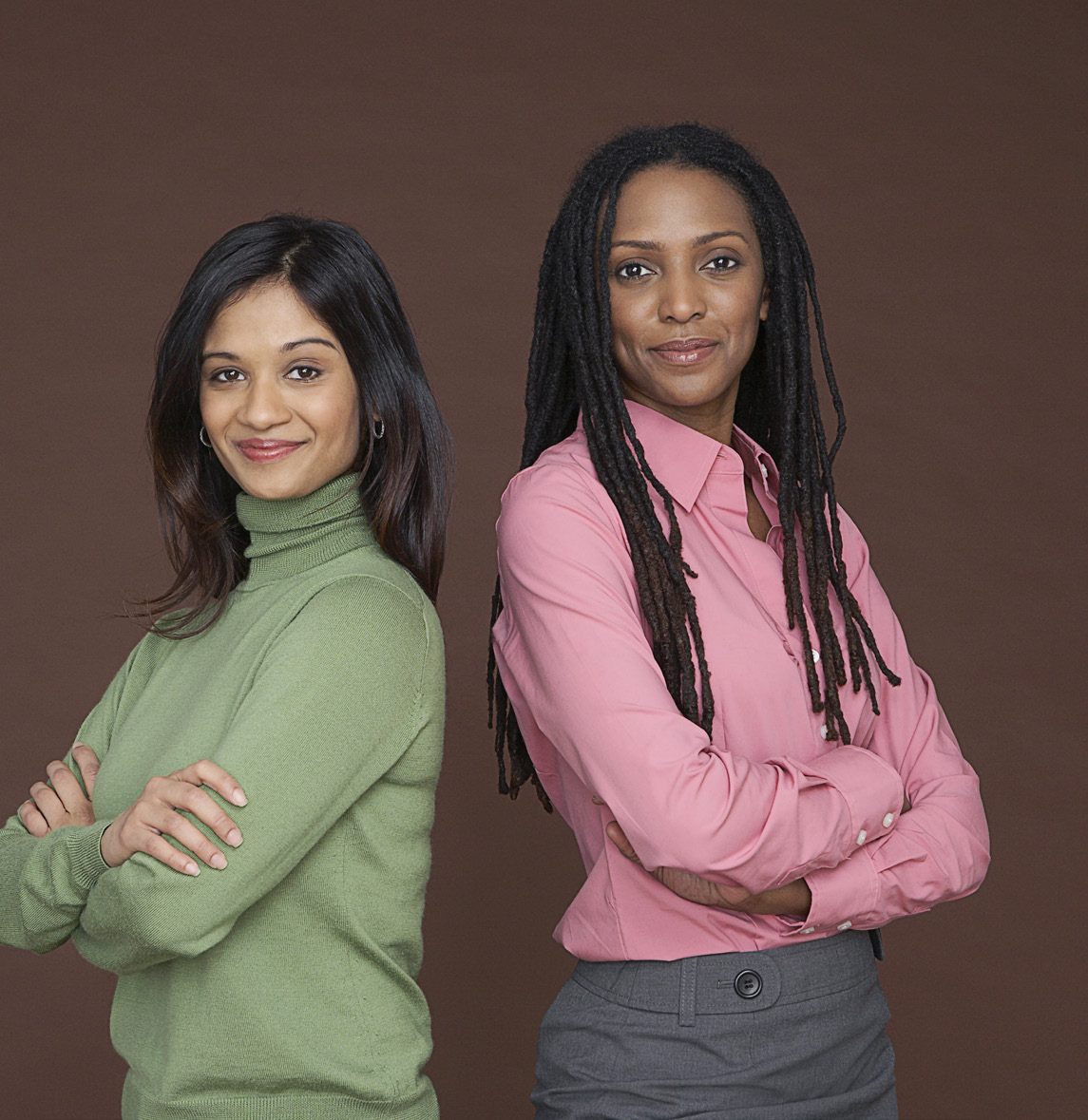 Two Women of Strength members standing together