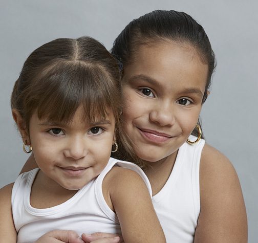 Two girls from the youth programme